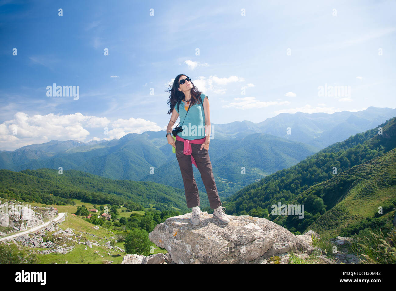 Hiking Woman Brunette Hiking Woman Brunette