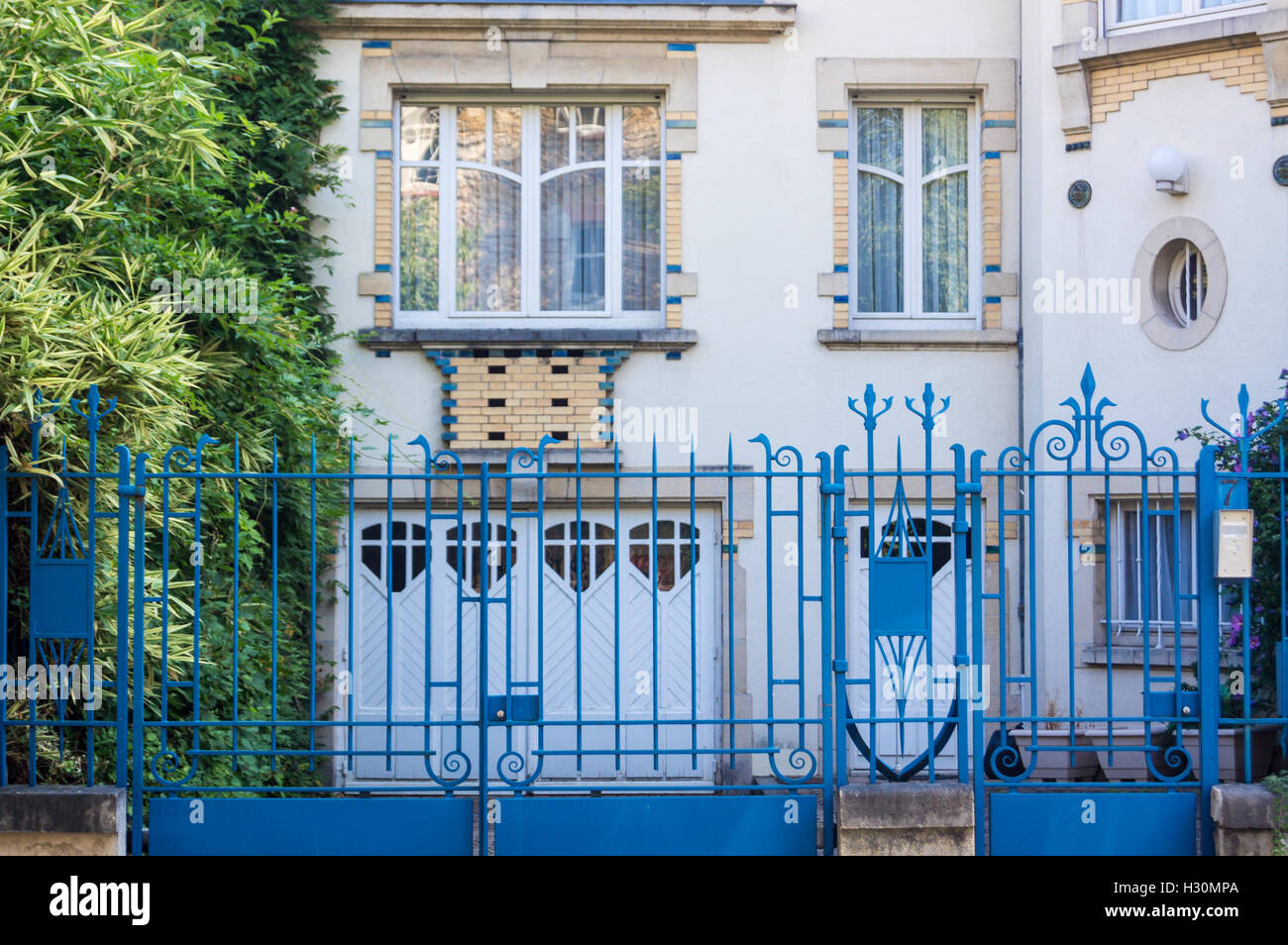 Art Deco house, 7 Rue des Brices, Parc de Saurupt, Nancy, Meurthe-et ...