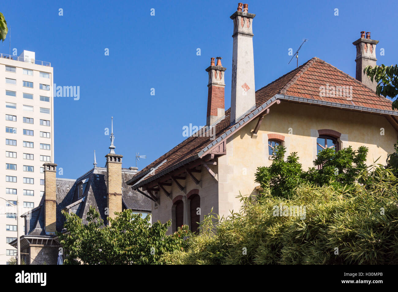 Art Nouveau Villa des Glycines by Emile André, Rue des Brices, Parc de Saurupt, Nancy, Meurthe-et- Moselle, France Stock Photo