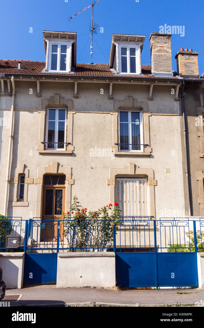 Art Deco house, Rue des Brices, Parc de Saurupt, Nancy, Meurthe-et ...