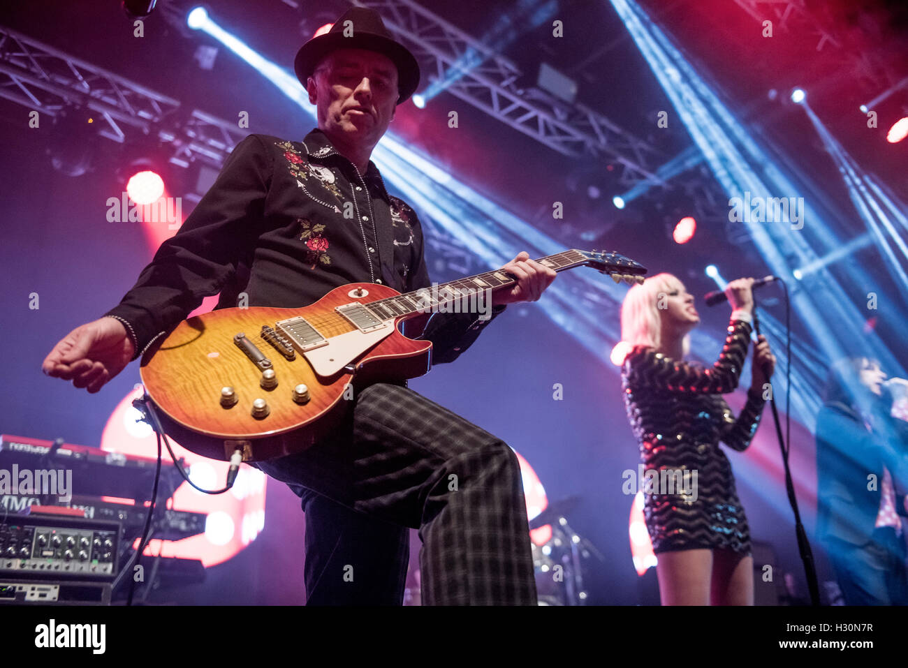 Manchester, UK. 24th September 2016. Primal Scream perform on the main stage at The British Sound Project 2016, 24/09/2016 © Gar Stock Photo