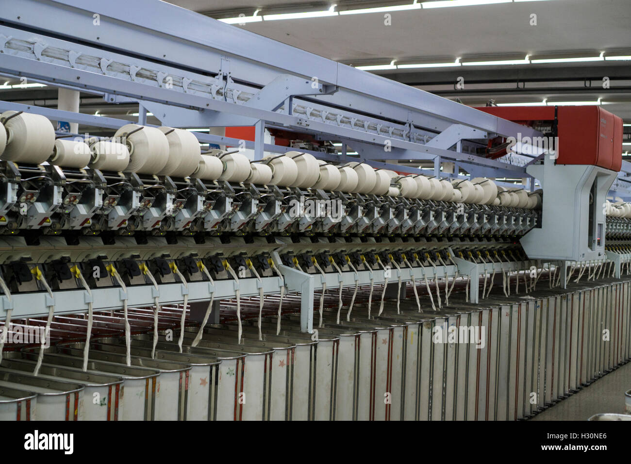 Cotton mill machines Multan Pakistan Stock Photo