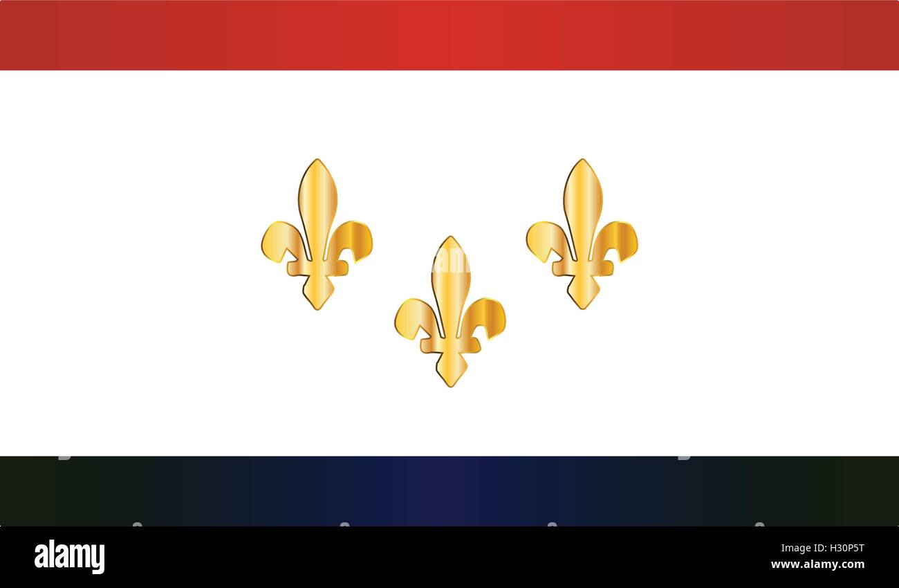 Flag of the USA city of New Orleans Stock Vector Image & Art - Alamy