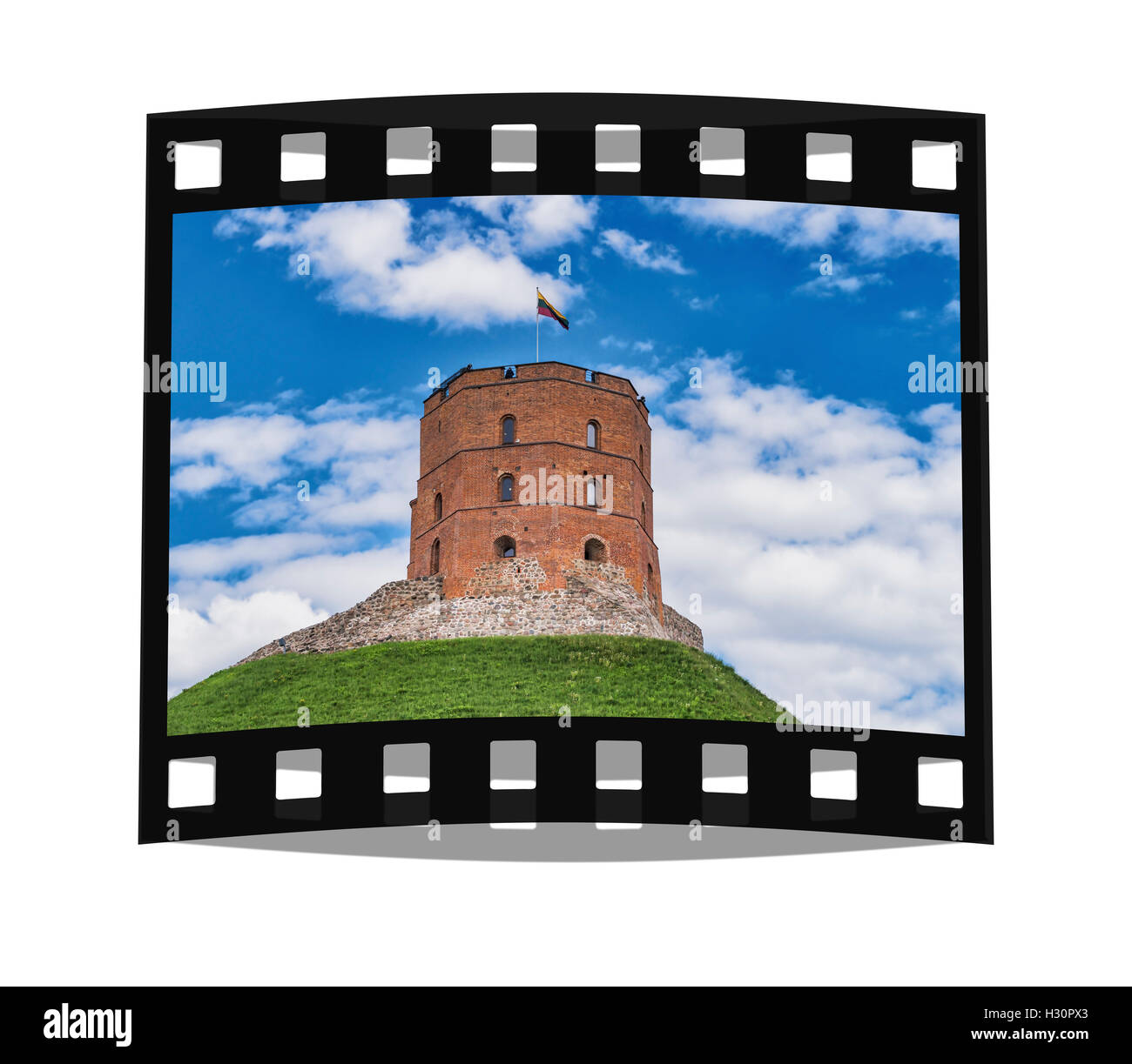 The Gediminas Tower is the landmark of Vilnius, Lithuania, Baltic States, Europe Stock Photo