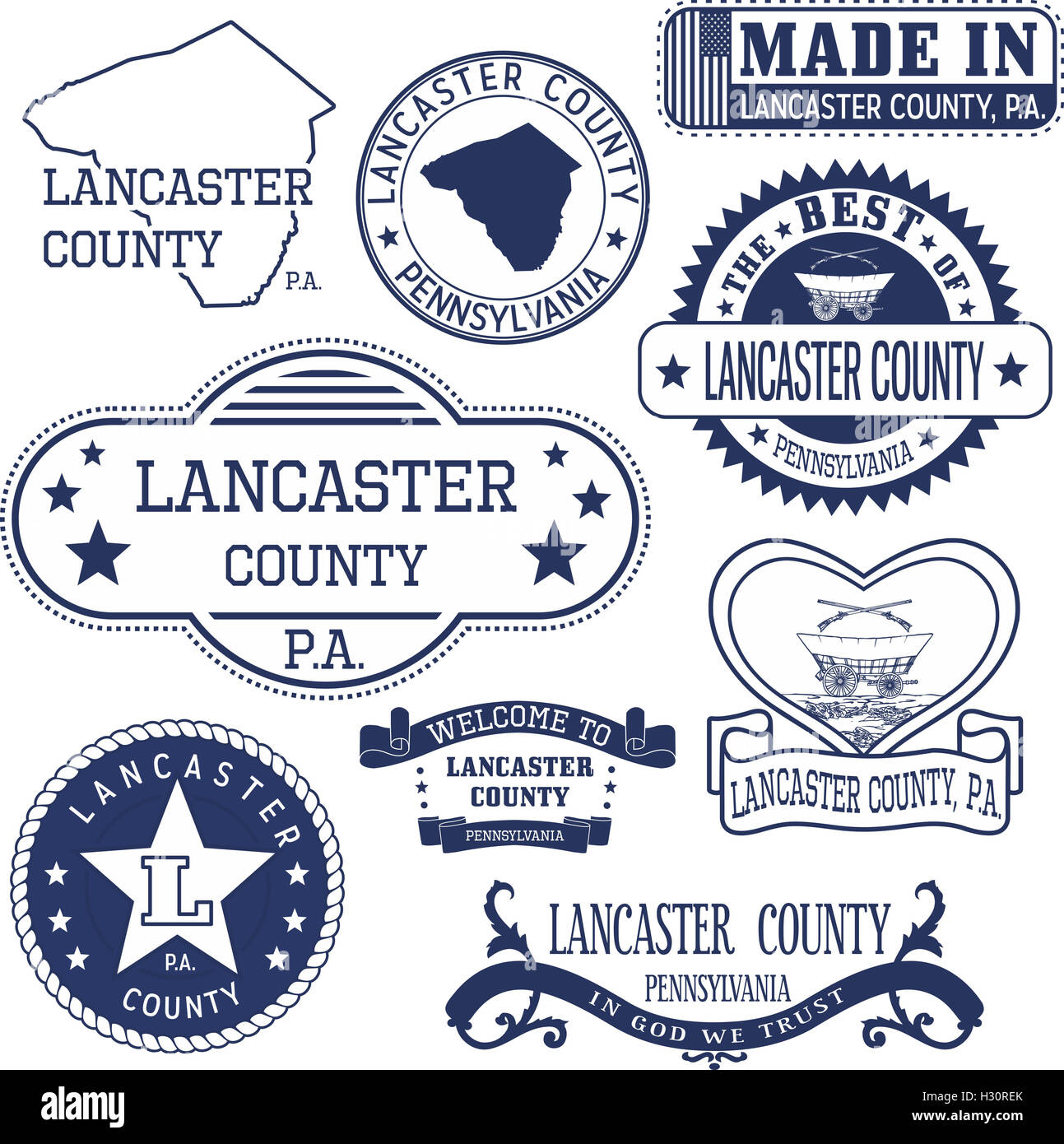 Lancaster pennsylvania map hires stock photography and images Alamy