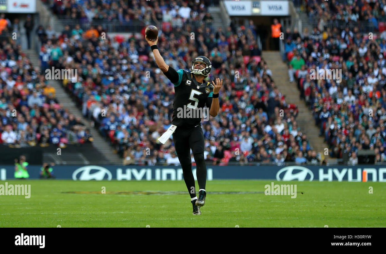 Jacksonville Jaguars' Blake Bortles throws the ball during the NFL