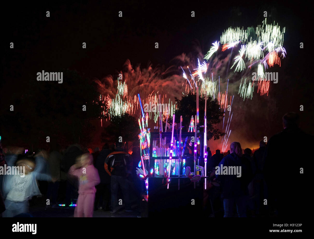 Southport, UK. 02nd Oct, 2016. A spectacular fireworks display