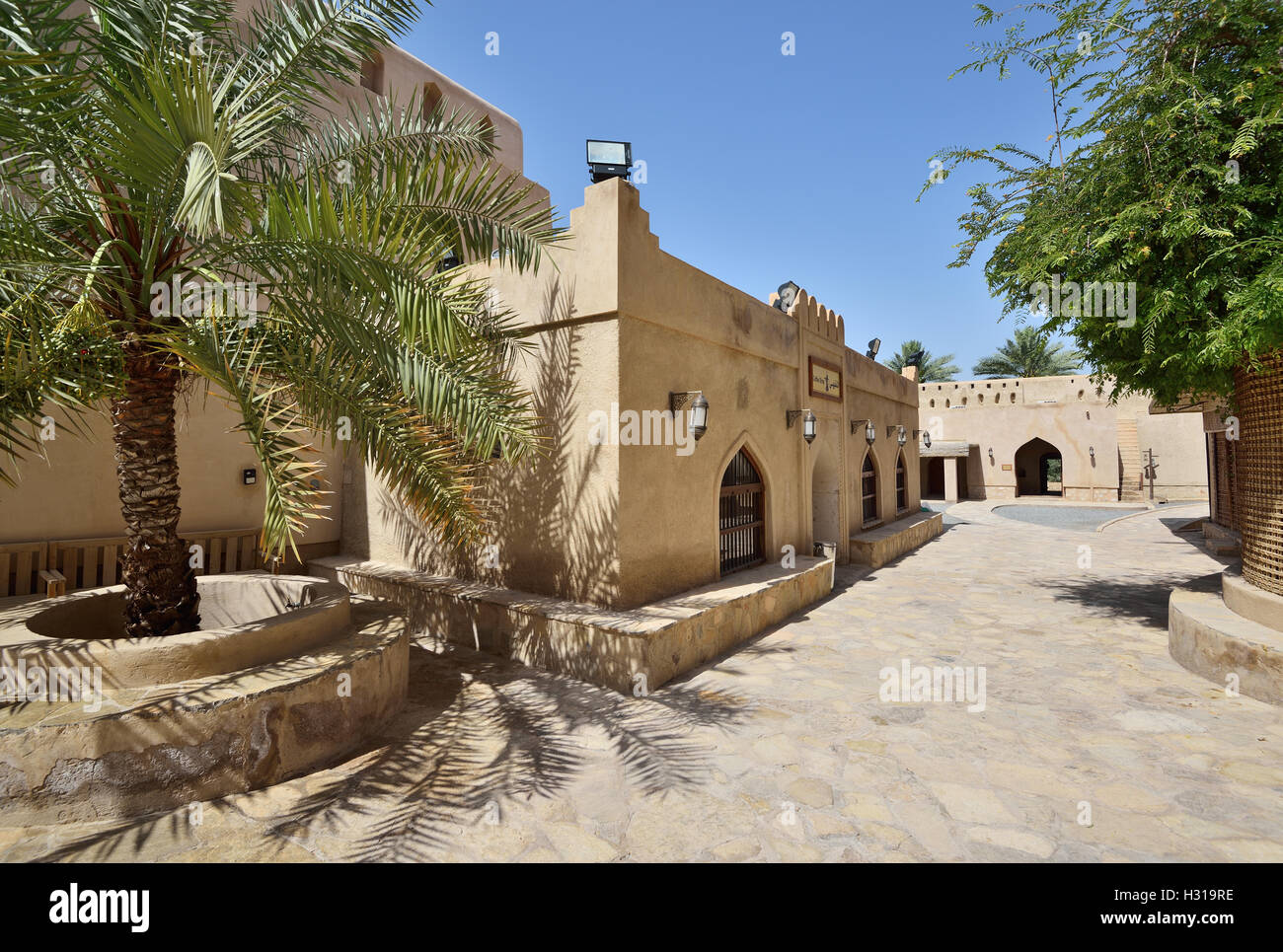 Nizwa castle in Oman Stock Photo