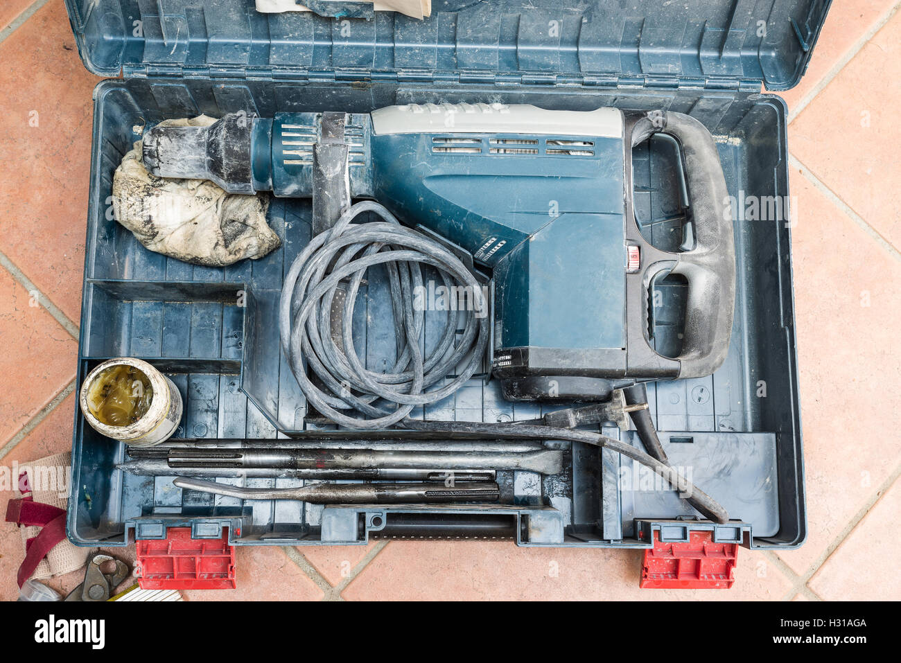 Professional pneumatic hammer drill perforator Stock Photo Alamy
