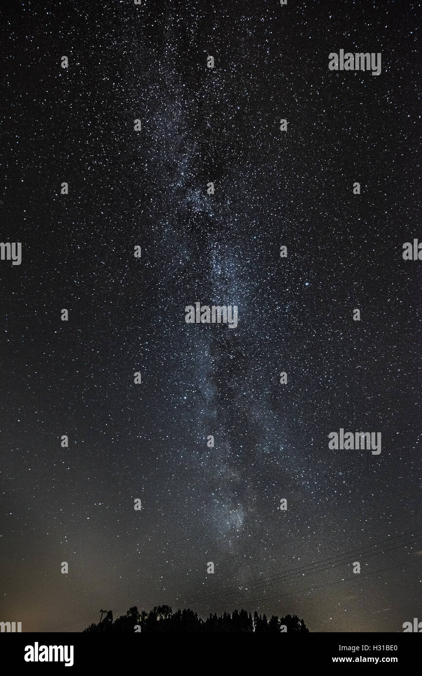 Milky Way on the night sky Stock Photo - Alamy