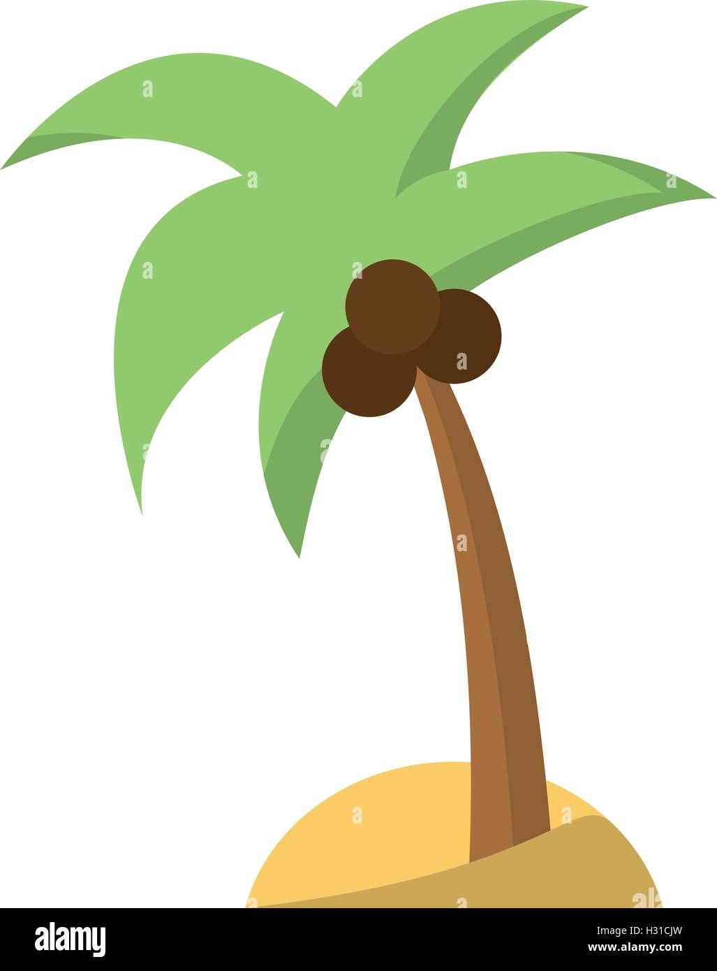 Isolated palm tree design Stock Vector Image & Art - Alamy
