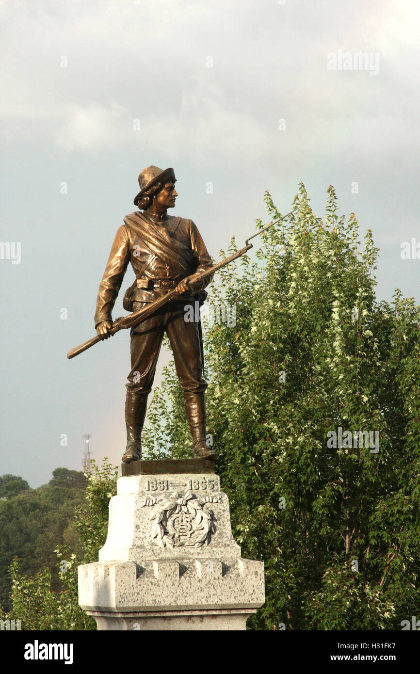 The Confederate Statue in Lynchburg, Virginia, USA Stock Photo