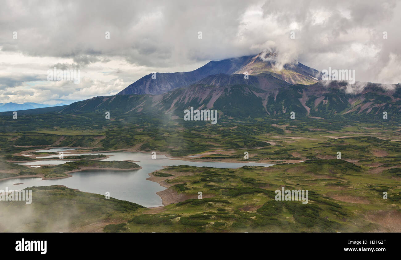 Uzon Caldera in Kronotsky Nature Reserve on Kamchatka Peninsula Stock Photo  - Alamy