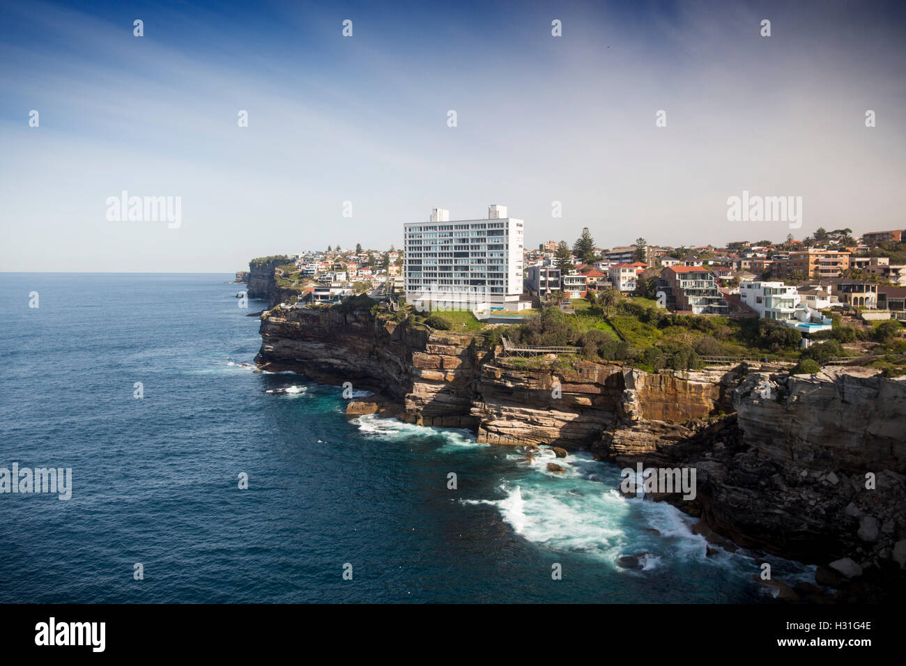 Cliffs and coastline at Diamond Bay Eastern Suburbs Sydney New South