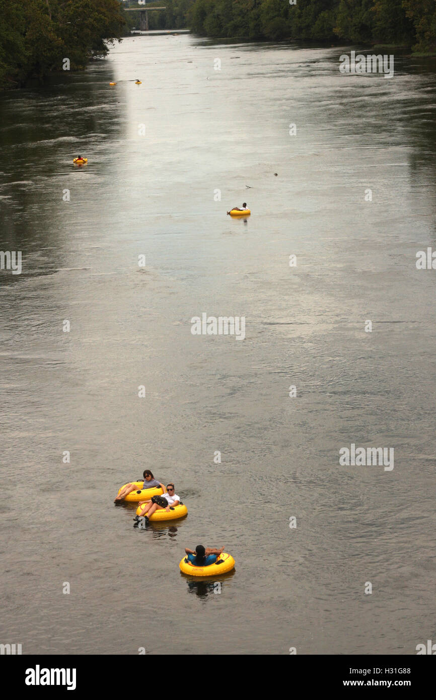 Tubing on James River in Virginia Stock Photo Alamy