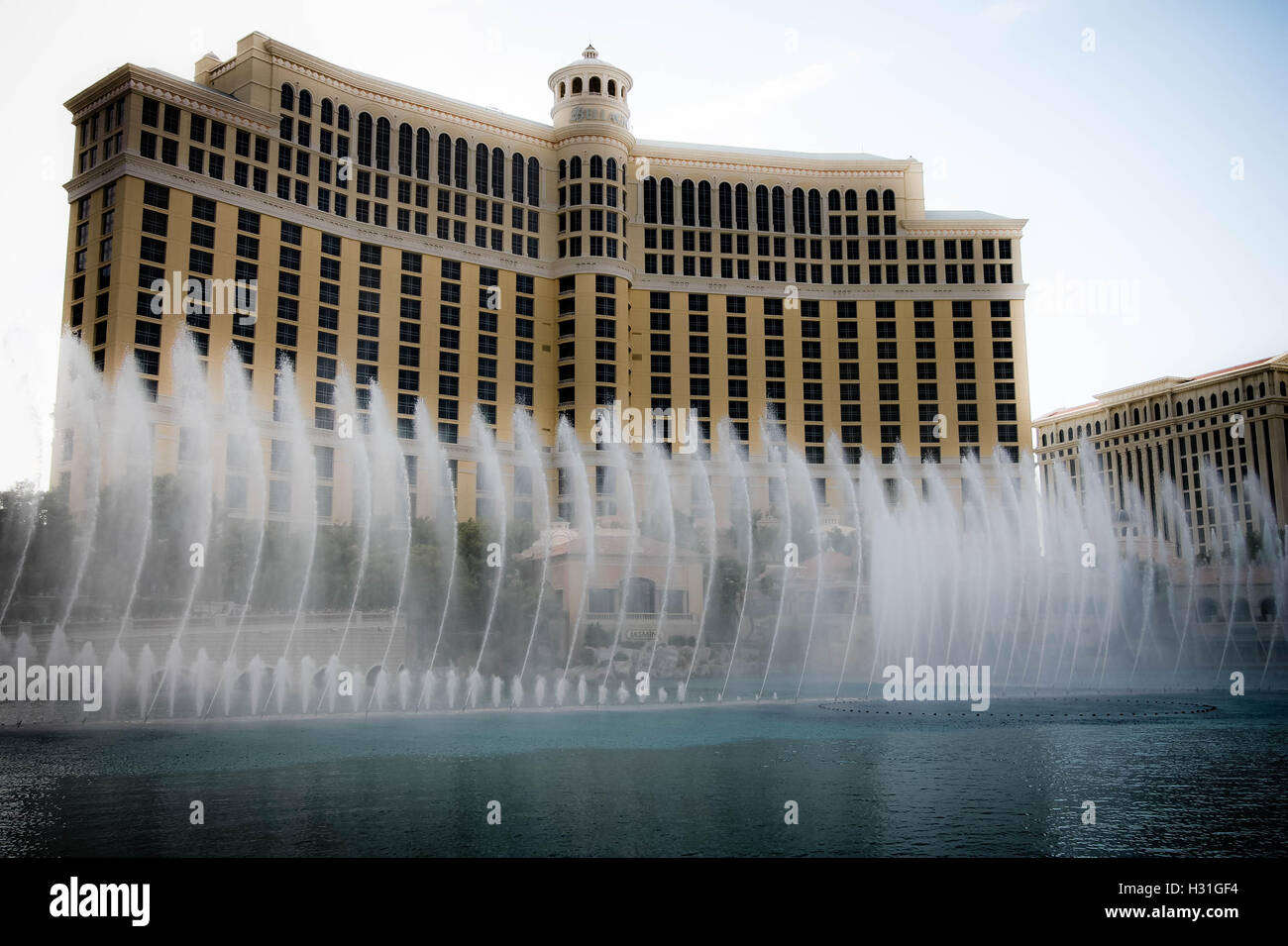 Dancing water fountain Bellagio Las vegas Stock Photo Alamy