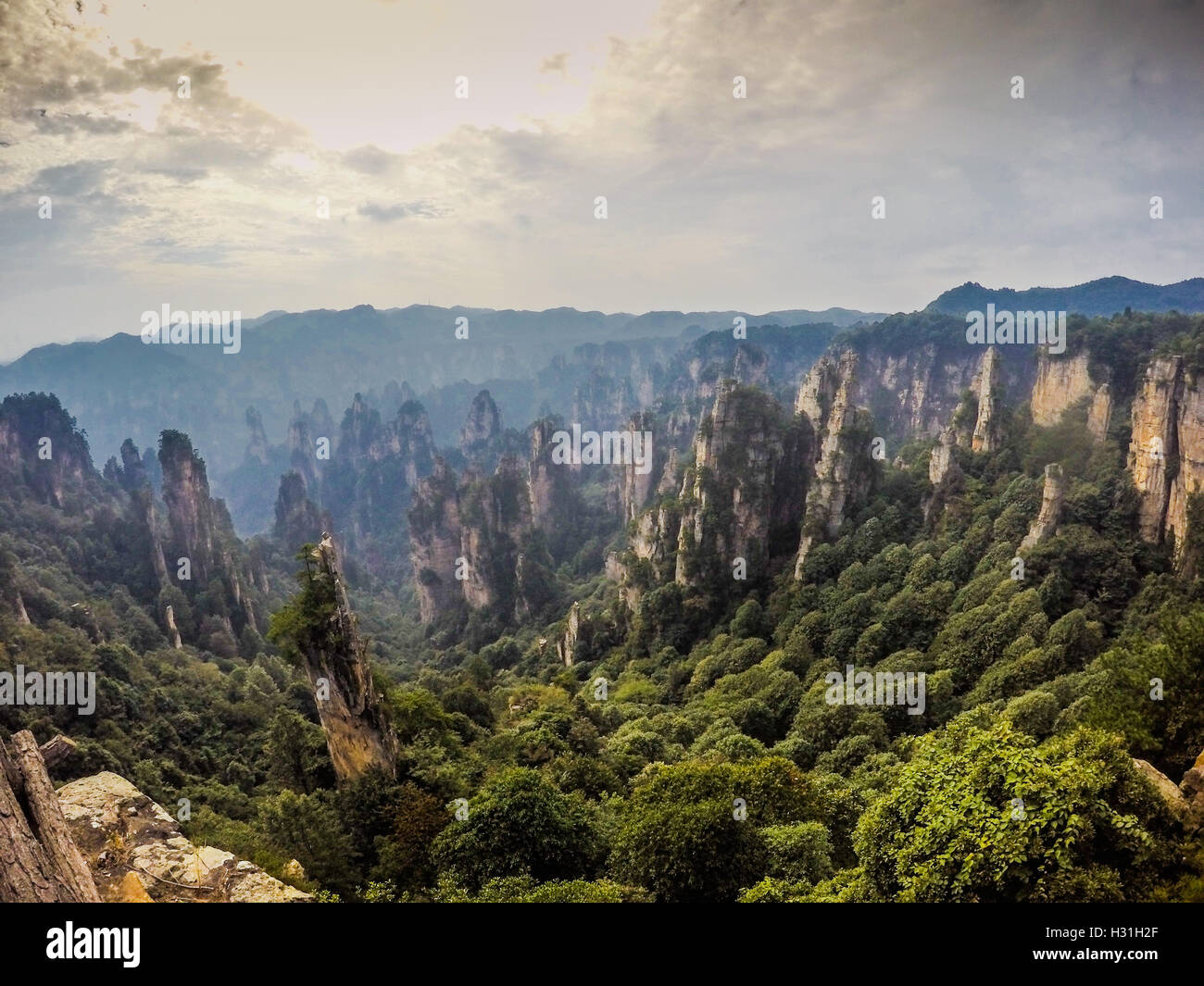 Stunning mountains Zhangjiajie Stock Photo