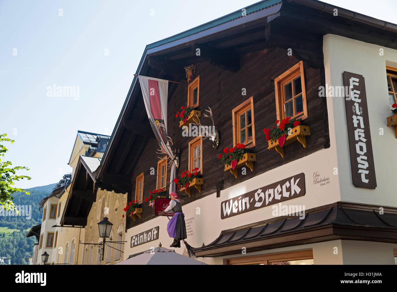 Austrian bar in Zell am See Austria Stock Photo Alamy