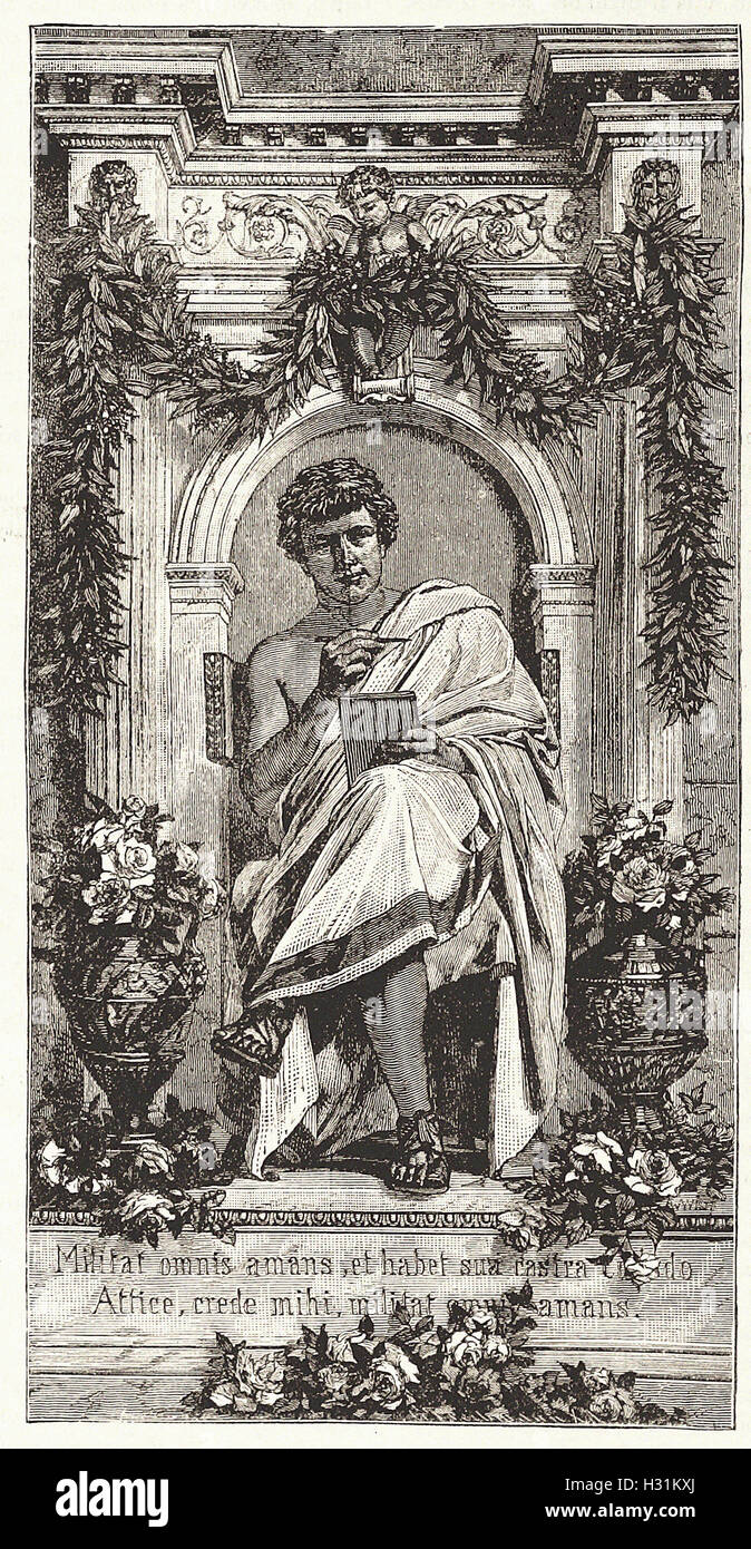 OVID - from 'Cassell's Illustrated Universal History' - 1882 Stock Photo
