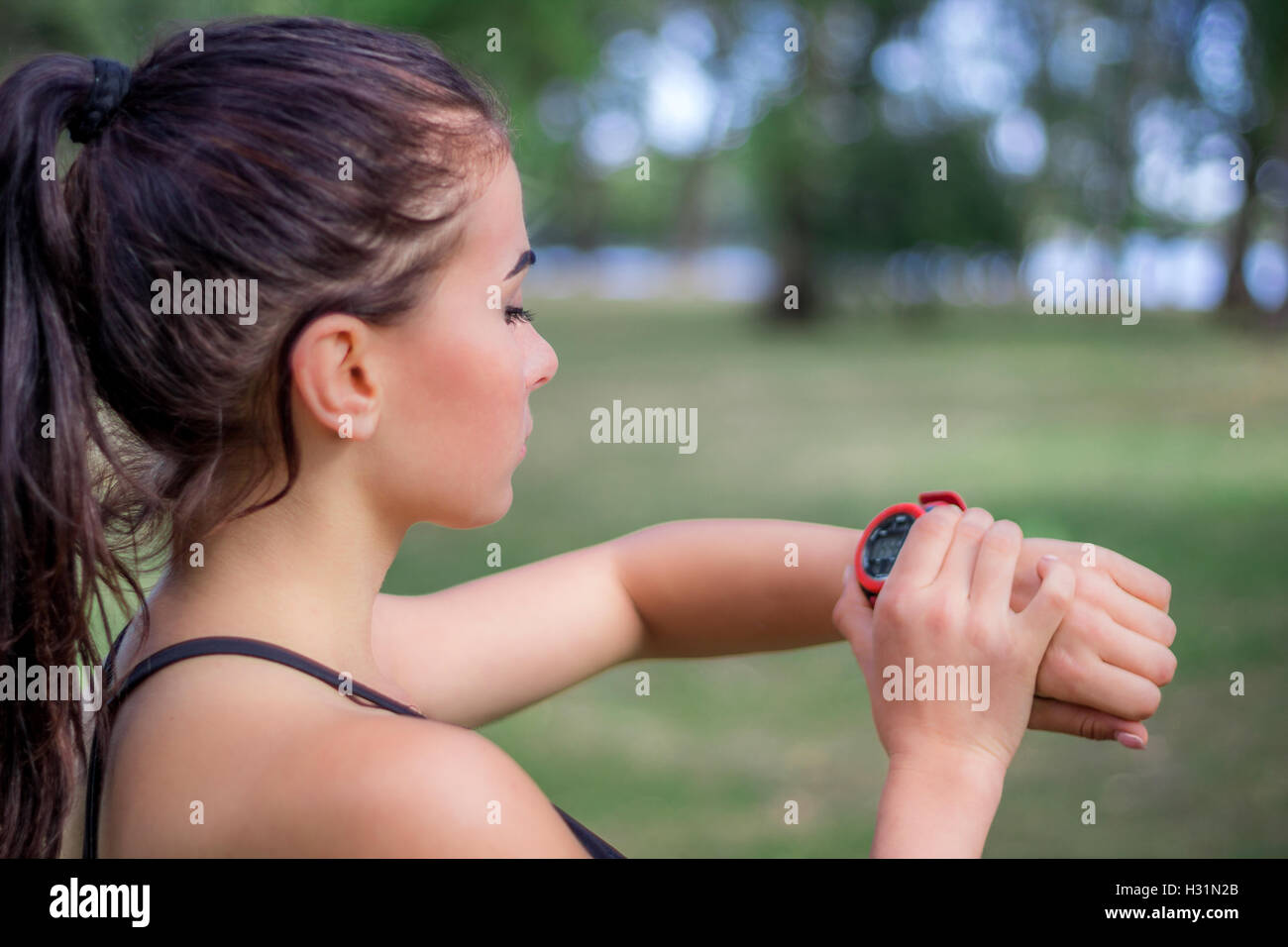 wrist stopwatch for running