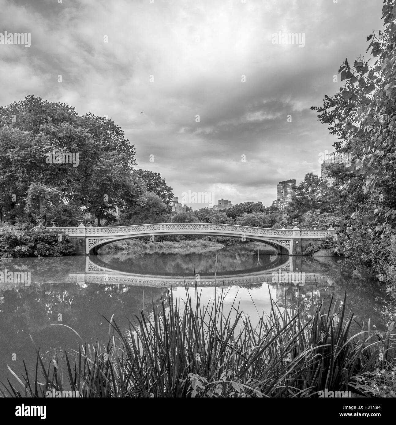 The Bow Bridge is a cast iron bridge located in Central Park, New York ...