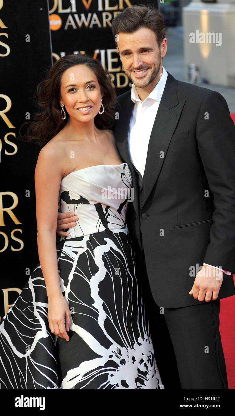 myleene klass and Michael Xavier at the Olivier Awards at The Royal