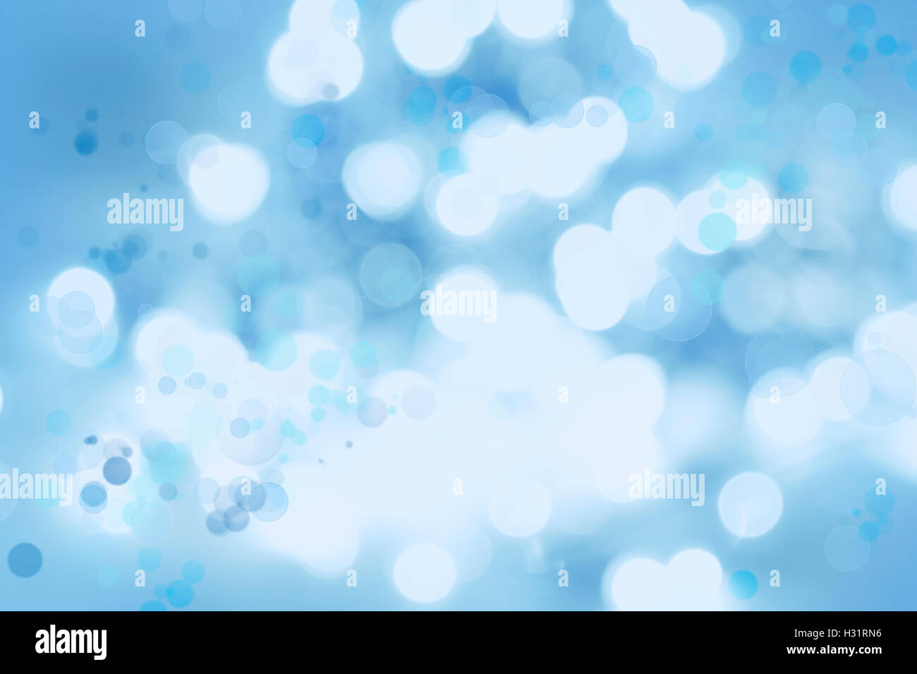 Abstract blue and white circles background Stock Photo