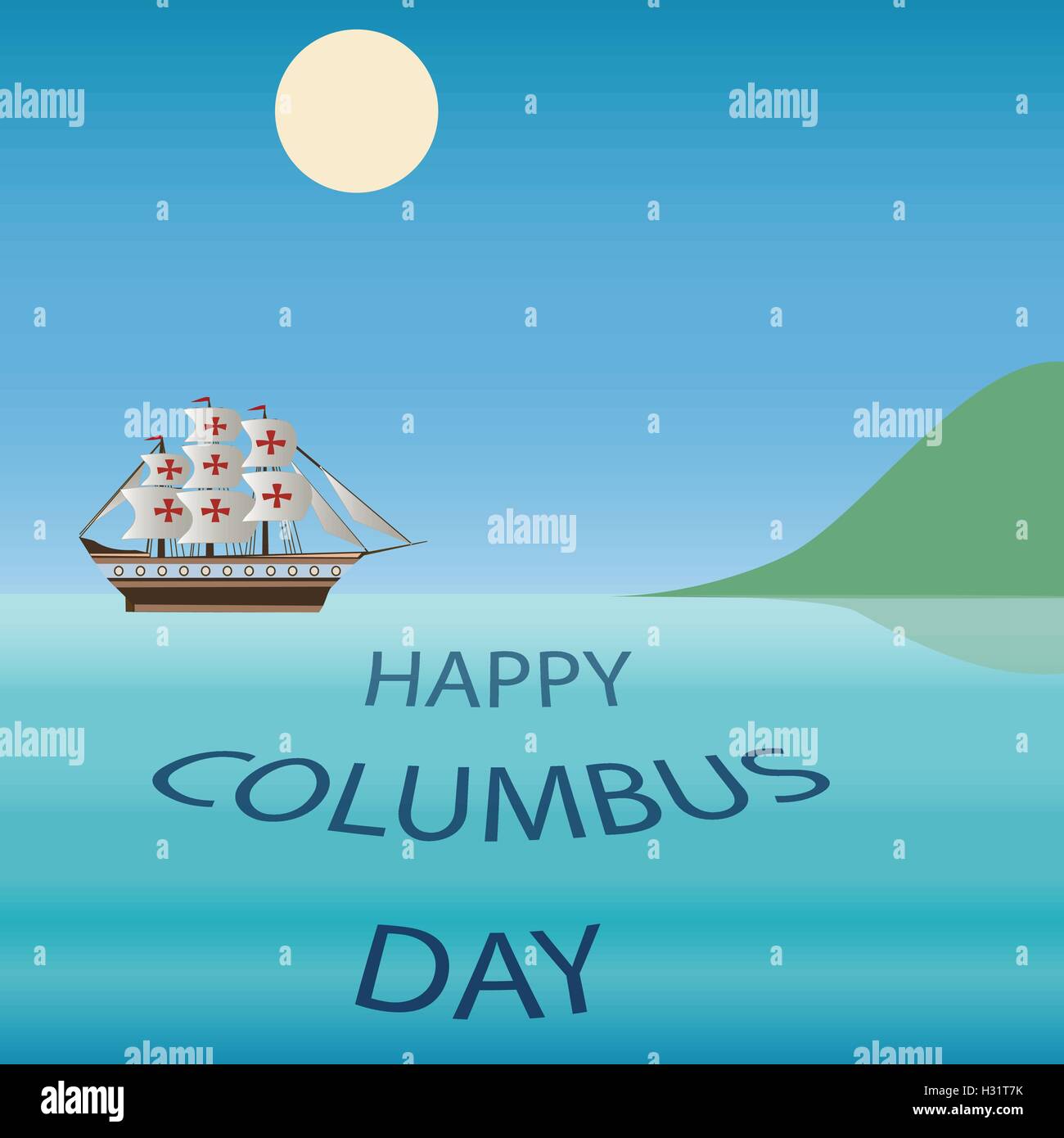 Happy Columbus Day Vector illustration Stock Vector Image & Art Alamy