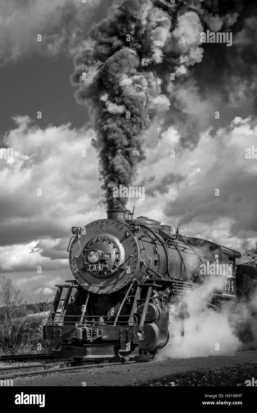 Scenic railroad in Cumberland, maryland Stock Photo