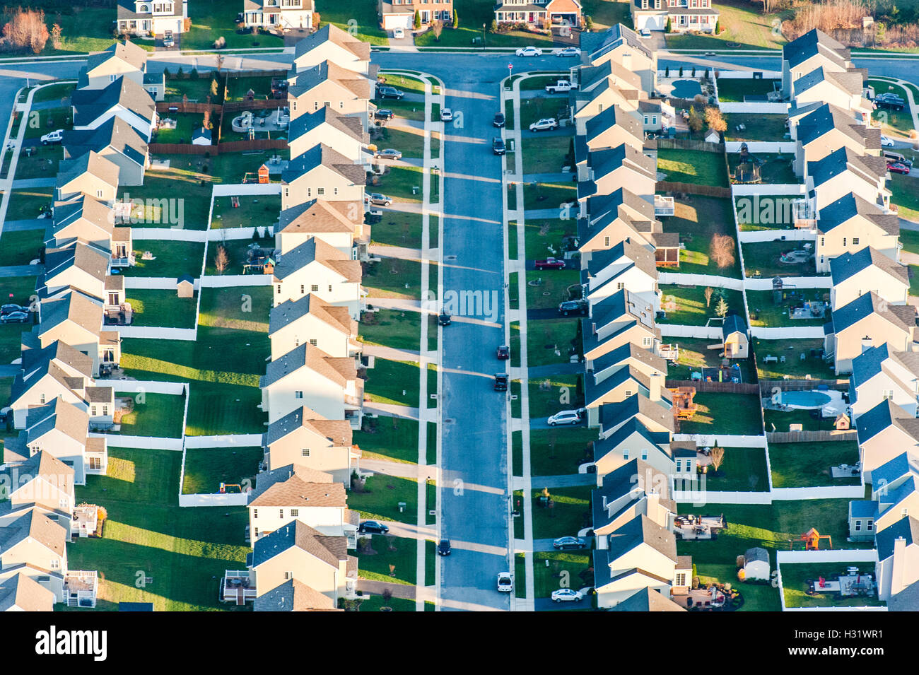 Cookie Cutter Houses Stock Photos & Cookie Cutter Houses Stock Images
