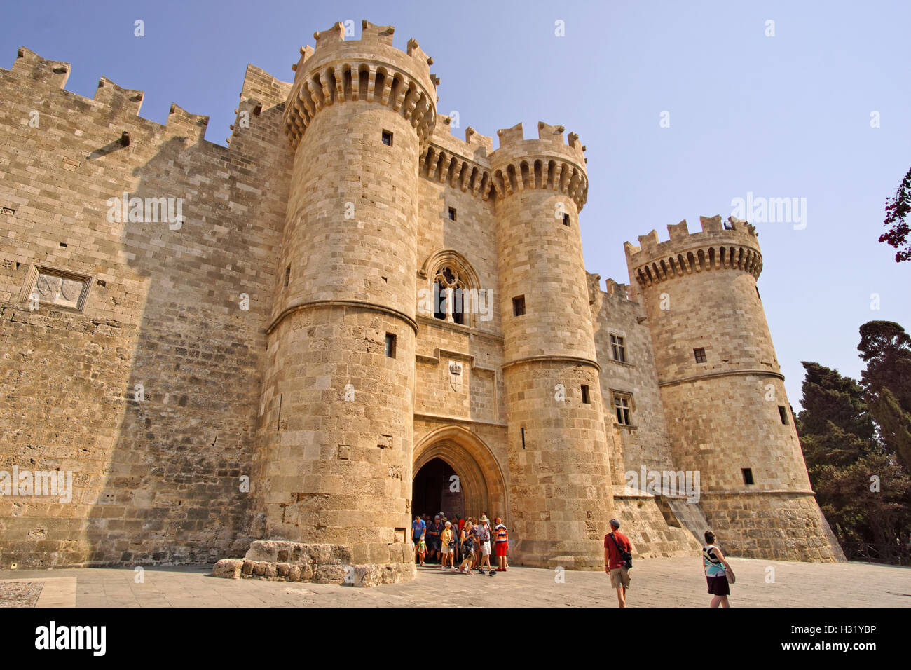 Castle of Rhodes the Main Entrance To the Palace of the Grand Masters Rhodes  Island, Greece. Stock Image - Image of citadel, historic: 90778059