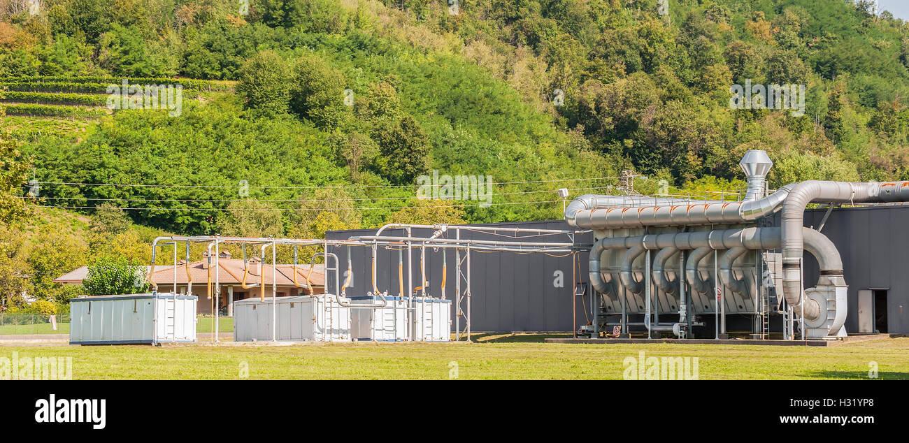 Industrial filtration and ventilation air system Stock Photo