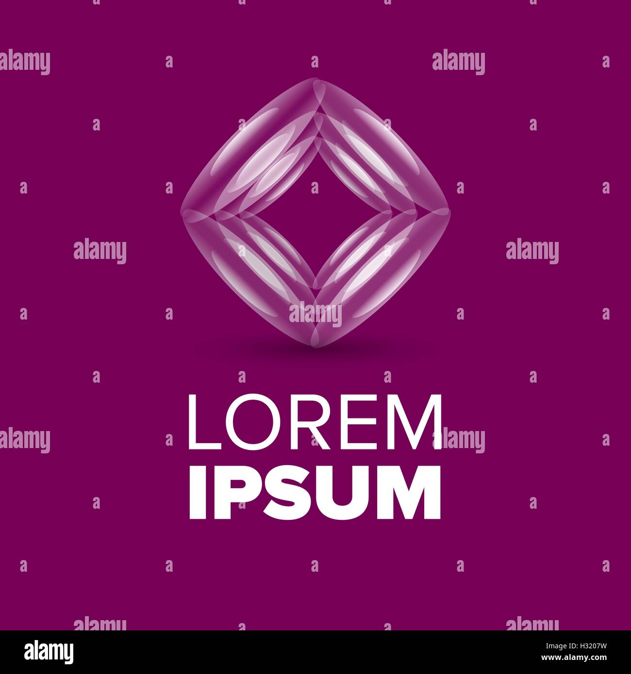 Rhombus futuristic logo Stock Vector Image & Art - Alamy