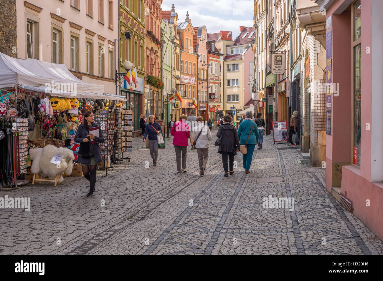 Jelenia Gora Old Market Hirschberg Jeleni Hora Stock Photo