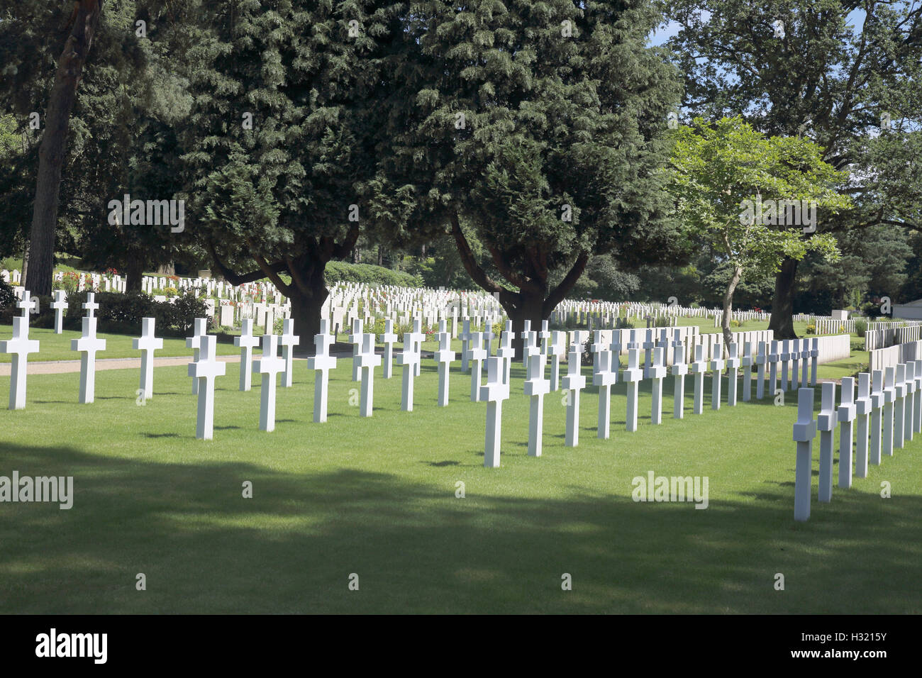 brookwood american military cemetery surrey Stock Photo