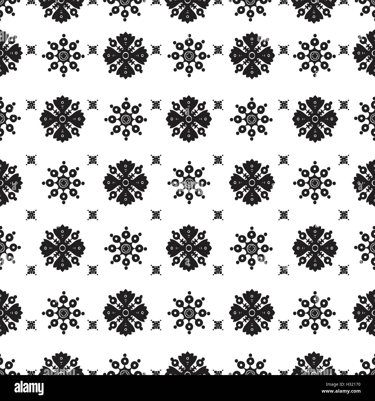 Vector abstract ethnic seamless floral pattern design for background or wallpaper Stock Vector