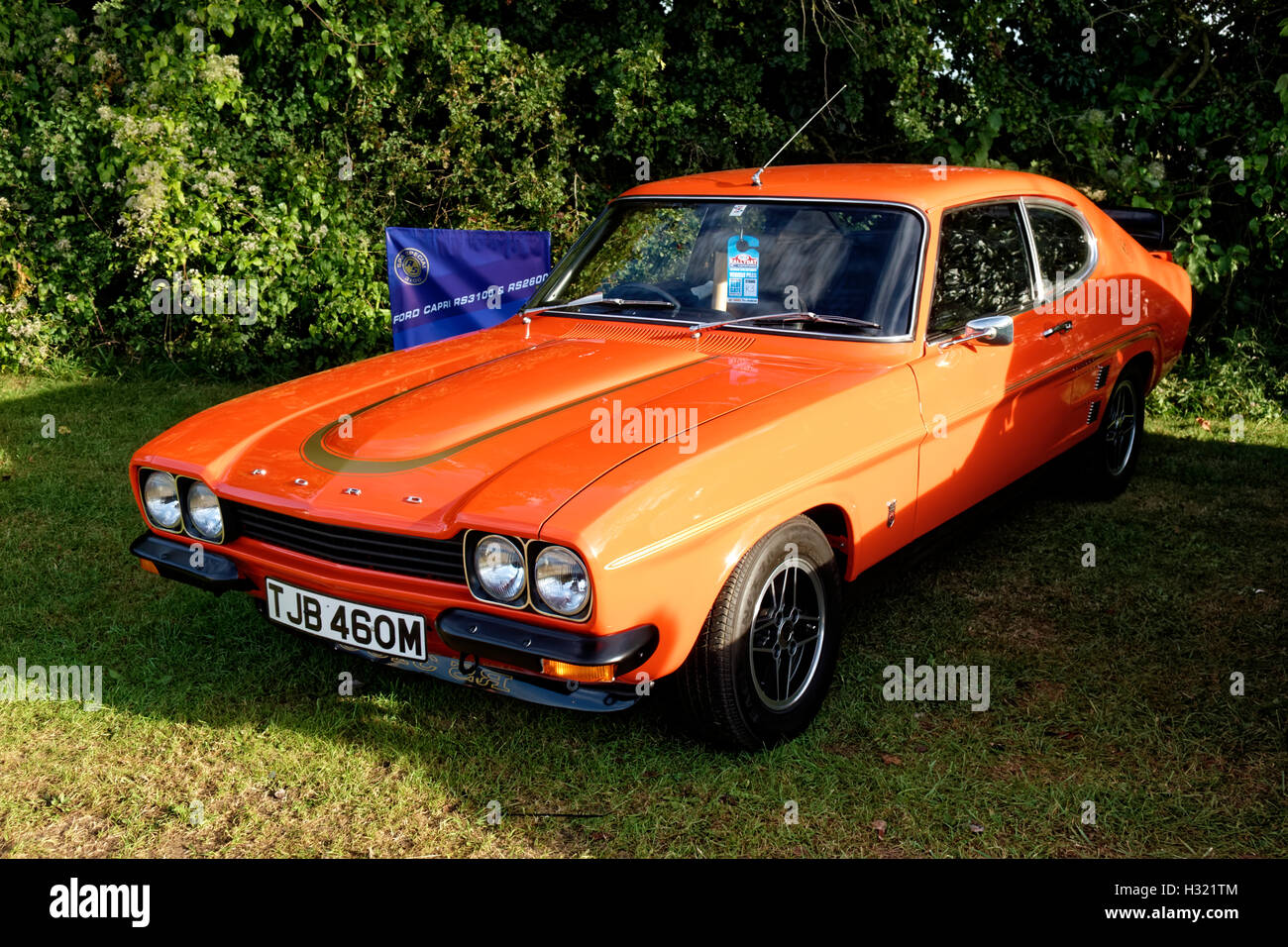 Ford Capri Mk1 RS3100, TJB 460M at the Castle Combe Rallyday 2016, Wiltshire, United Kingdom. Stock Photo