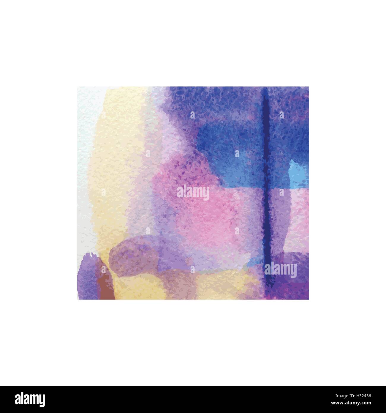 Colorful vector abstract watercolor hand paint texture isolated on ...