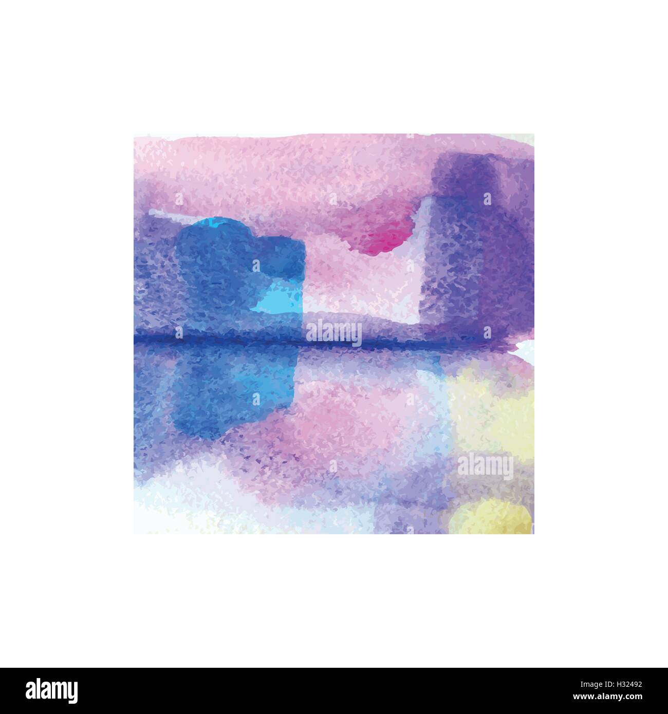 Colorful vector abstract watercolor hand paint texture isolated on ...