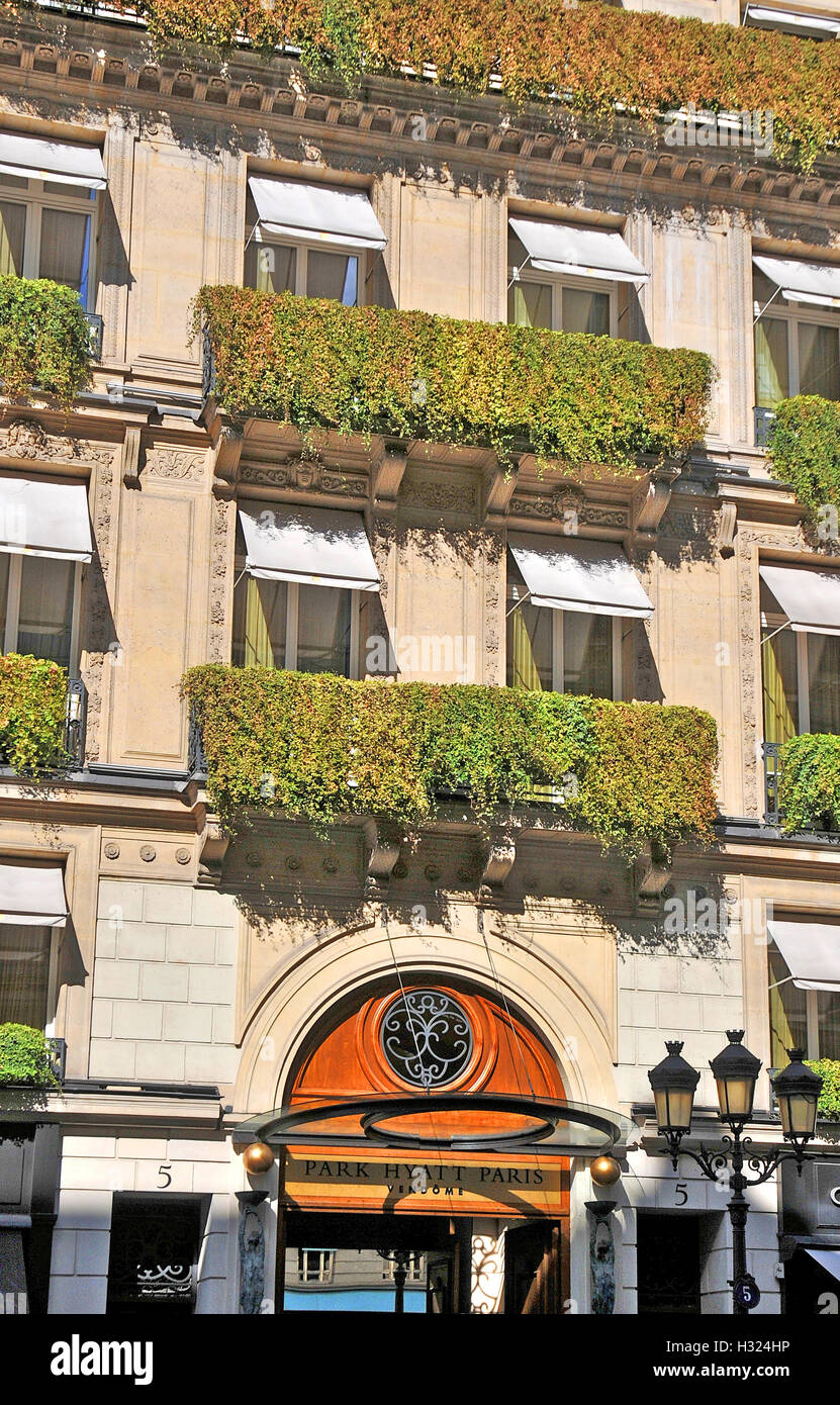 Park Hyatt Paris Vendome hotel Paris France Stock Photo