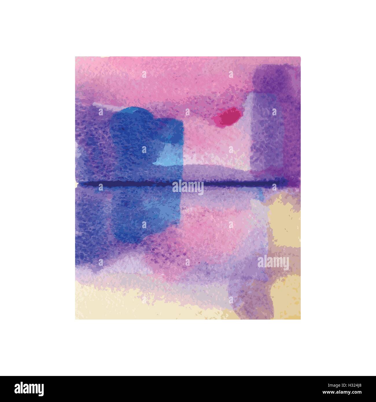 Colorful vector abstract watercolor hand paint texture isolated on ...