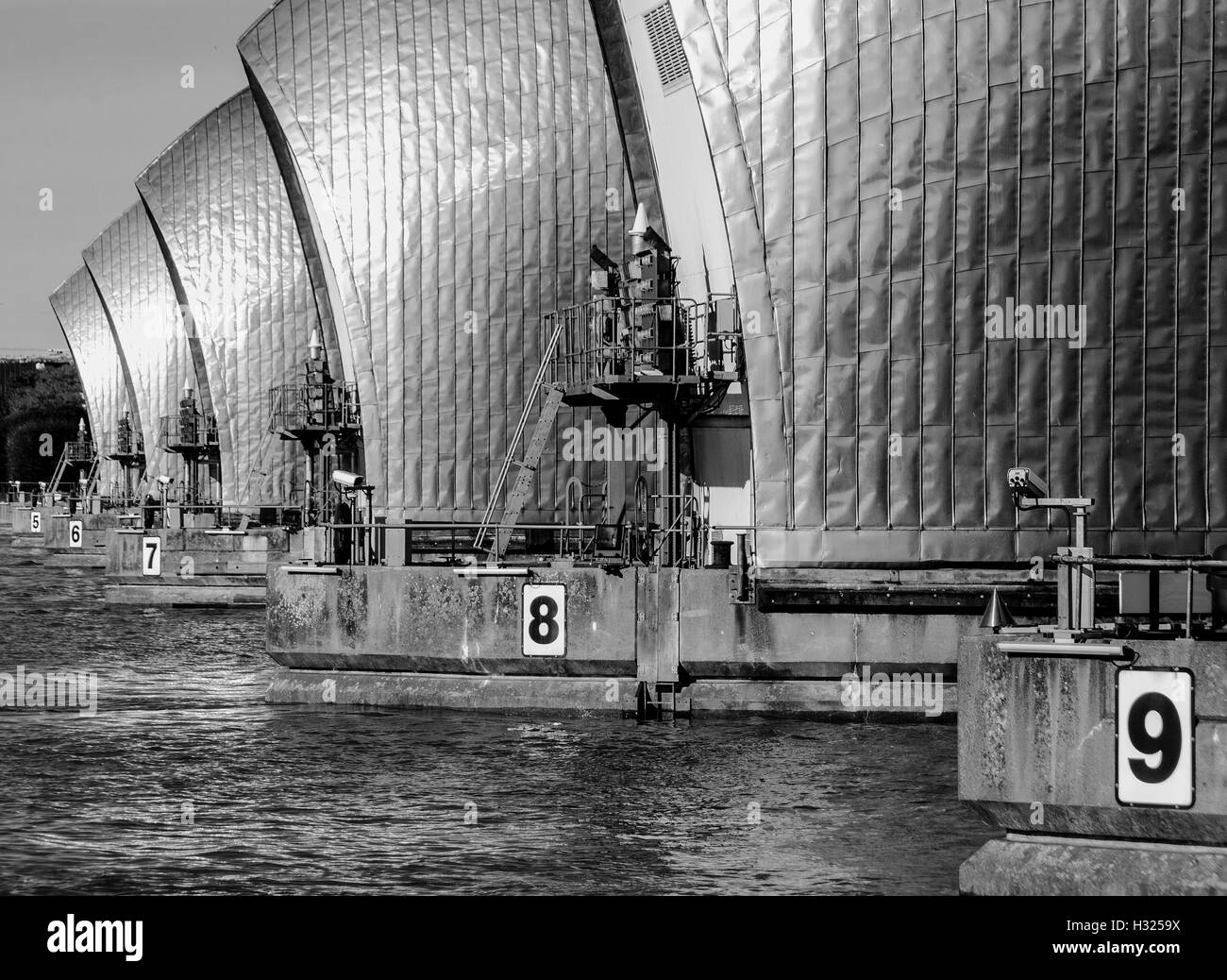 Thames Barrier, London Stock Photo