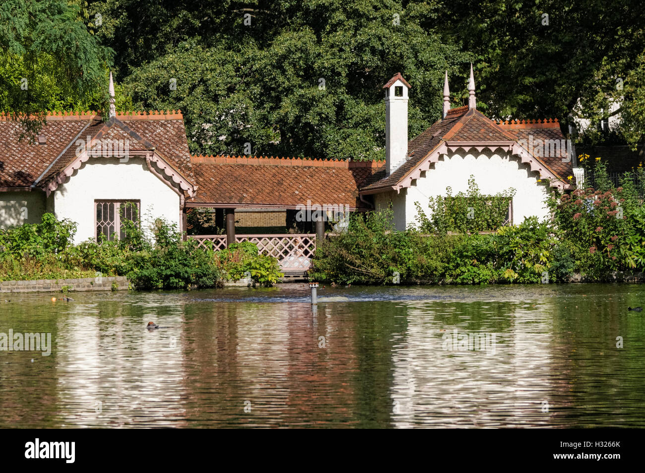 Duck Island Cottage in St James's Park, London England United Kingdom UK Stock Photo