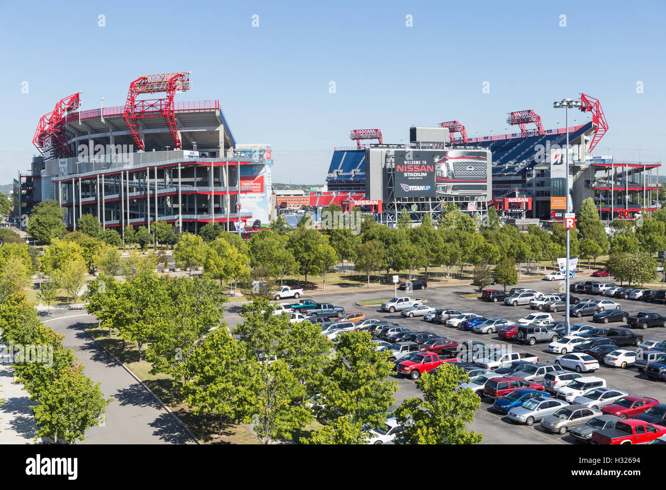 Nissan Stadium in Nashville, Tennessee. Stock Photo