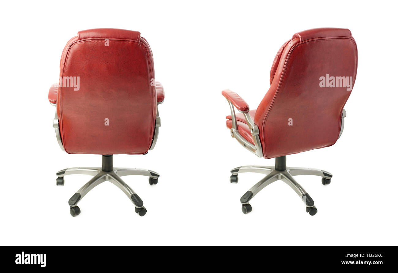Set of Office chair over isolated white background Stock Photo - Alamy