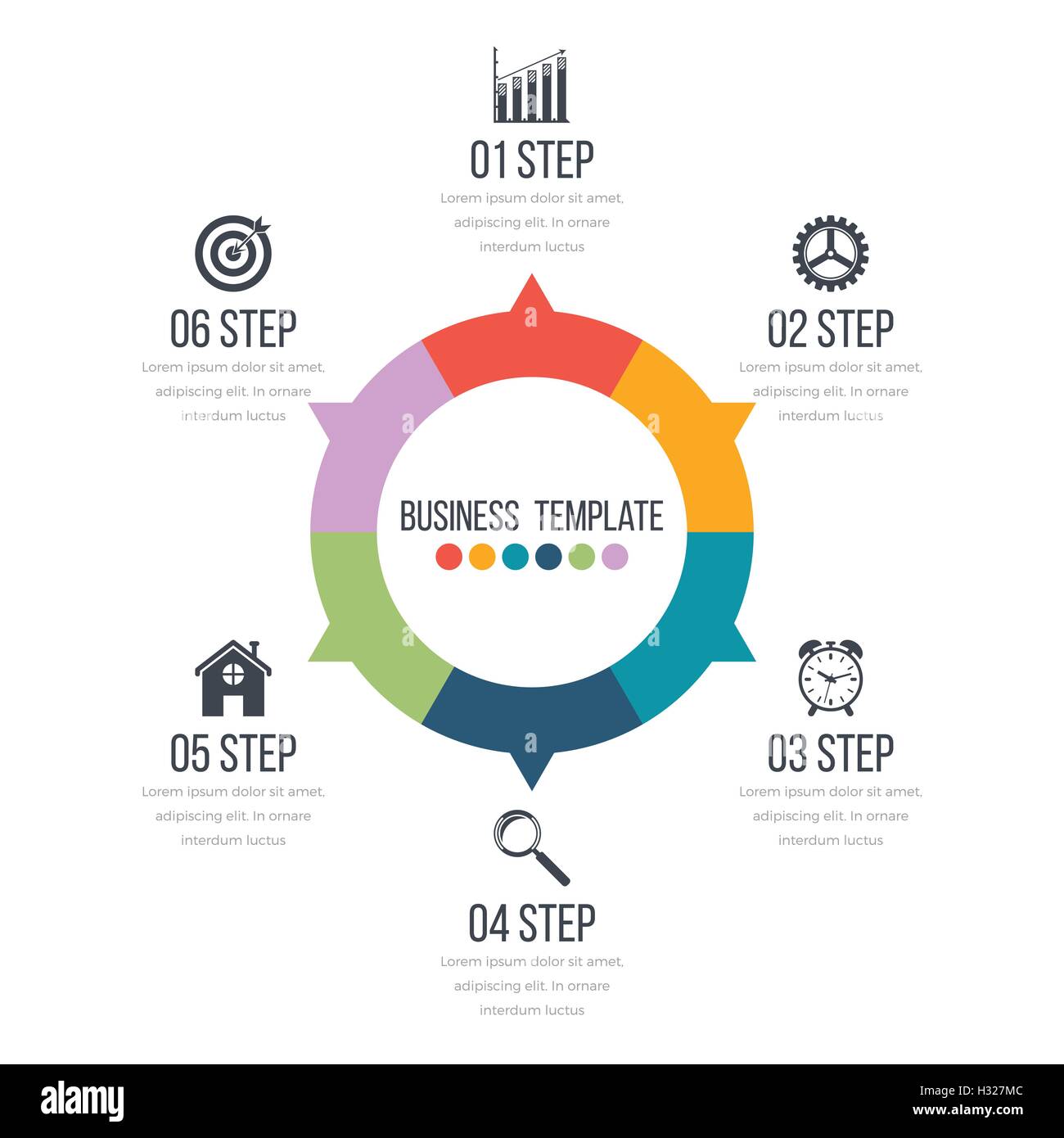 Infographic design with colored Stock Vector Image & Art - Alamy