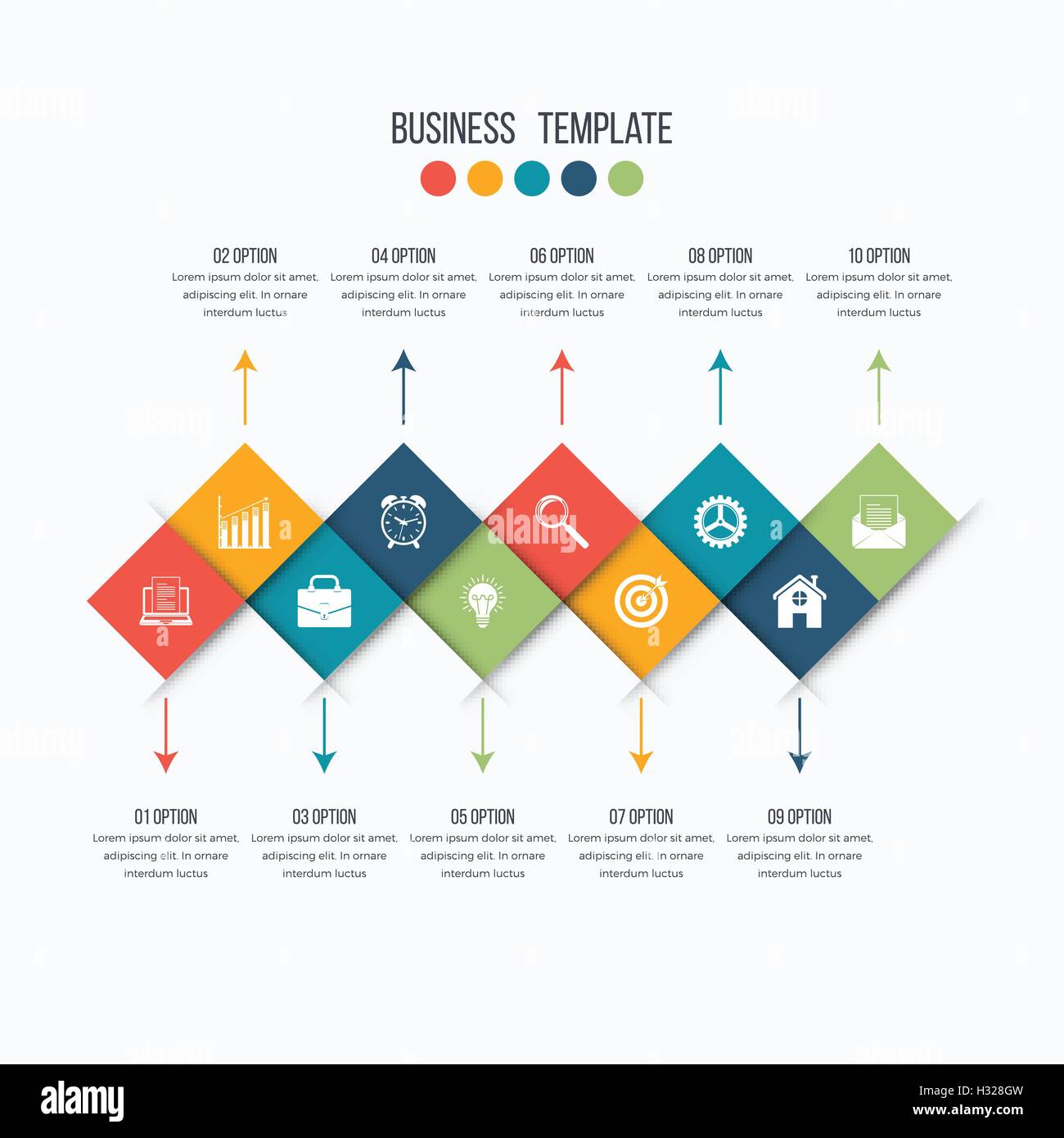 Vector infographic design 10 options Stock Vector Image & Art - Alamy