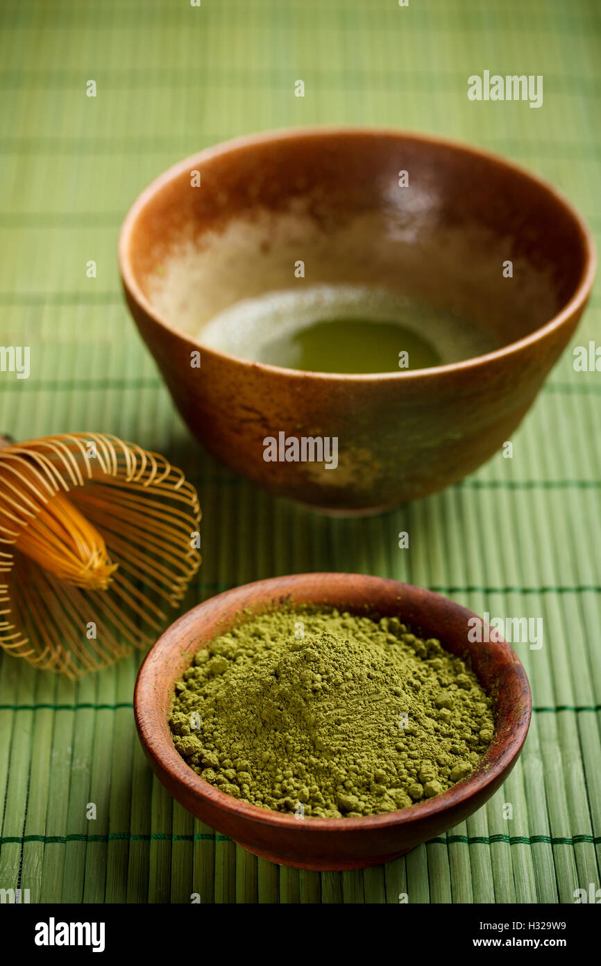 Bowl of matcha Stock Photo Alamy