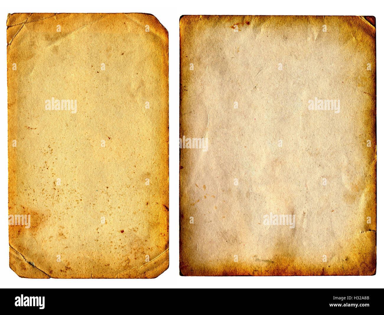 Two Vintage Papers Stock Photo Alamy