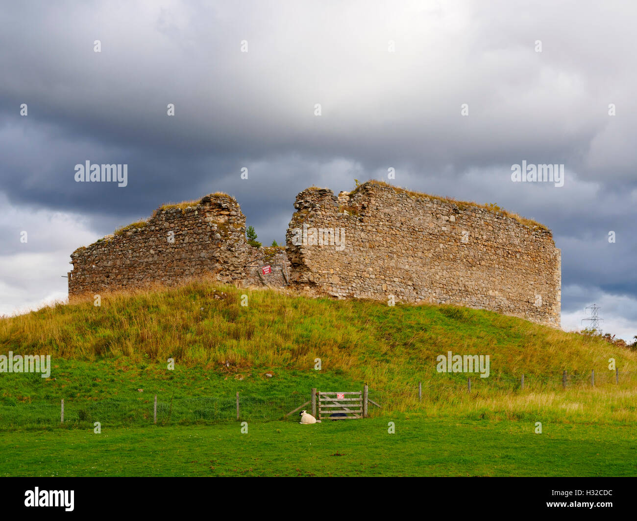 Castle Roy, Nethy Bridge, Scotland. 11th century fortress built by Clan